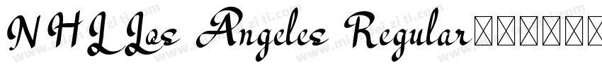 NHL Los Angeles Regular字体转换
